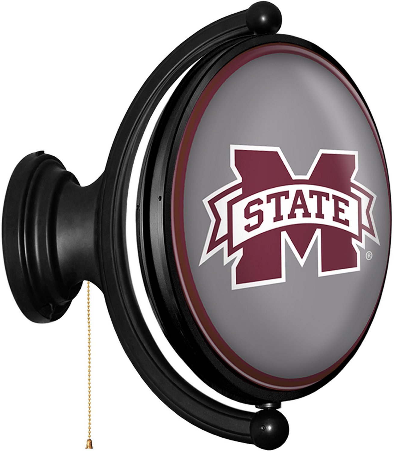 The Fan-Brand Mississippi State University Oval Rotating Lighted Sign ...