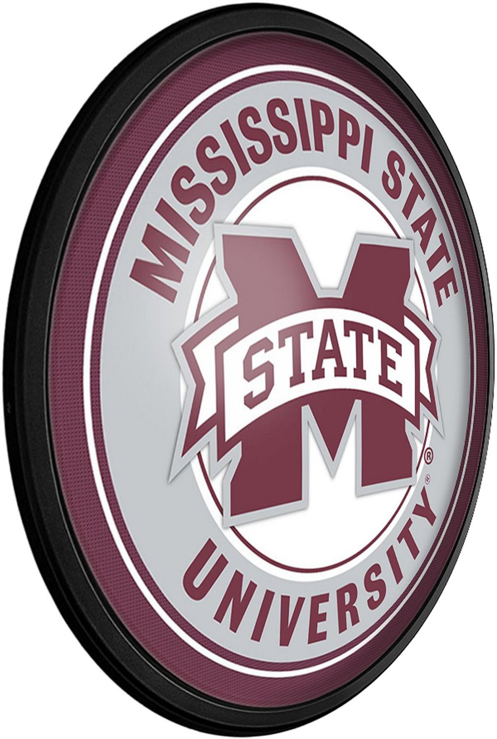 The Fan-Brand Mississippi State University Round Slimline Lighted Wall Sign - view number 2