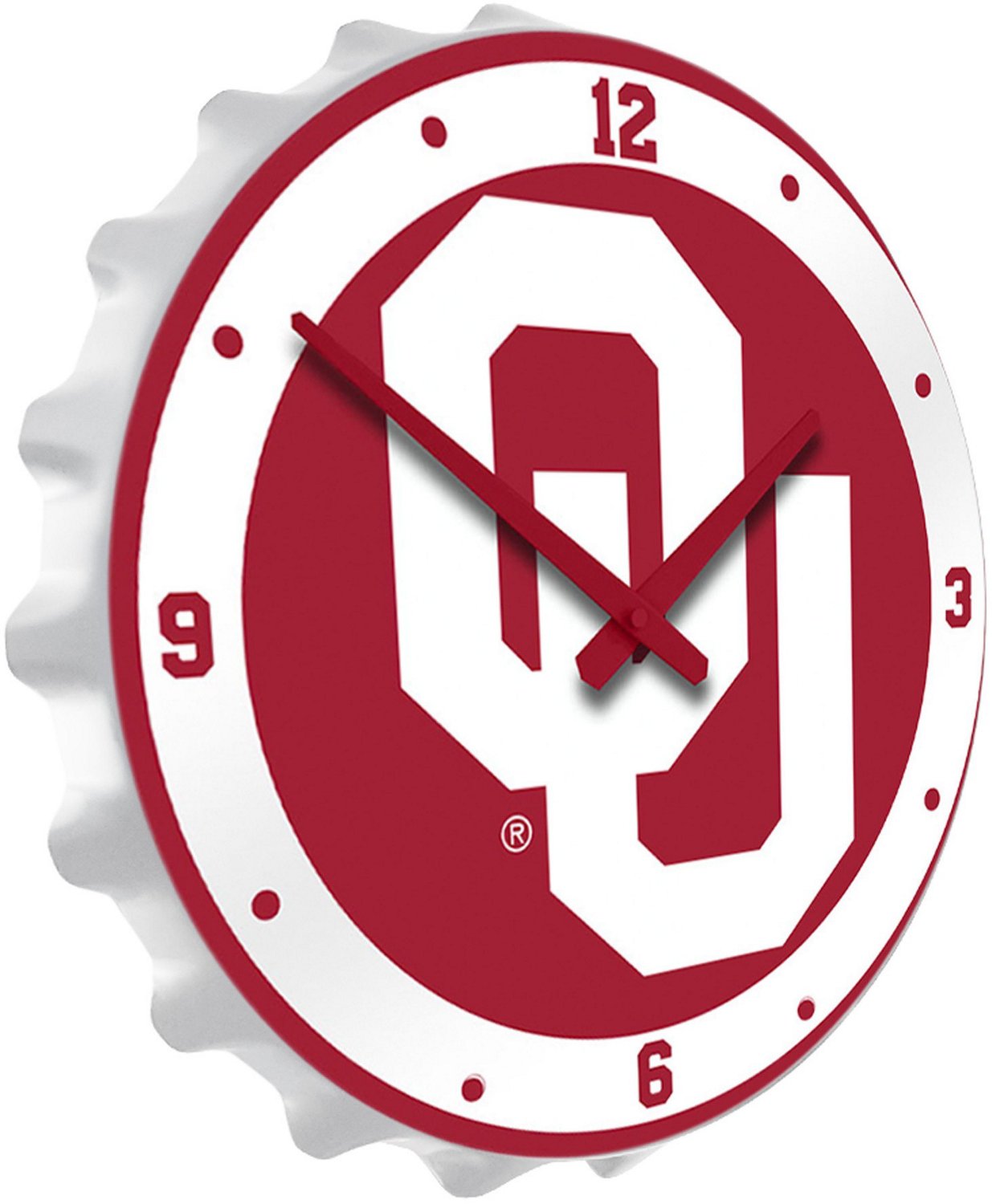 The Fan-Brand University of Oklahoma OU Bottle Cap Clock                                                                         - view number 2