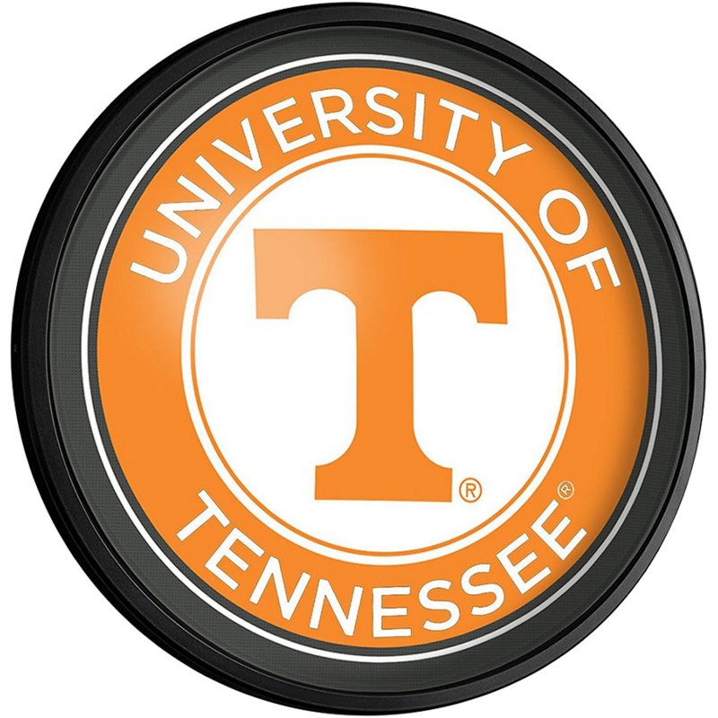 The Fan-Brand University of Tennessee Round Slimline Lighted Wall Sign - NCAA Novelty at Academy Sports