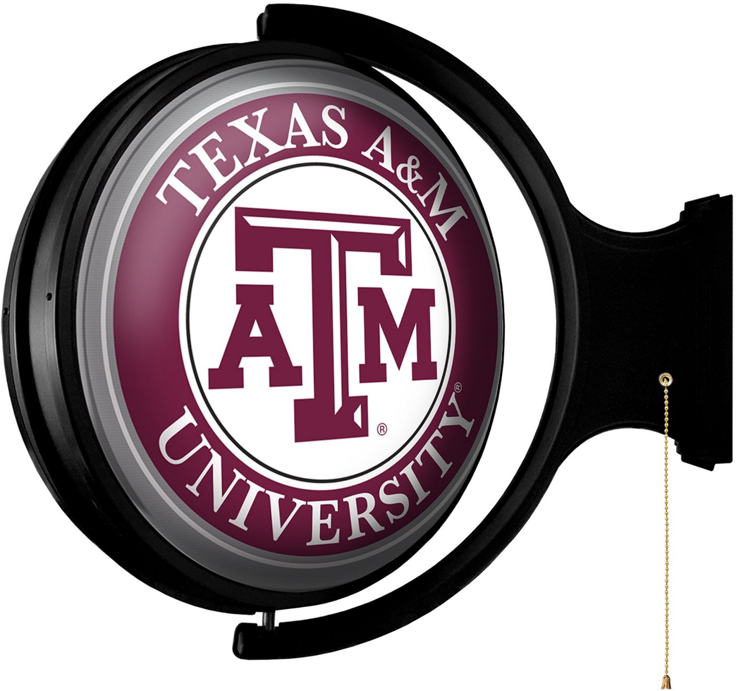 The Fan-Brand Texas A&M University Original Round Rotating Lighted Sign  - view number 2