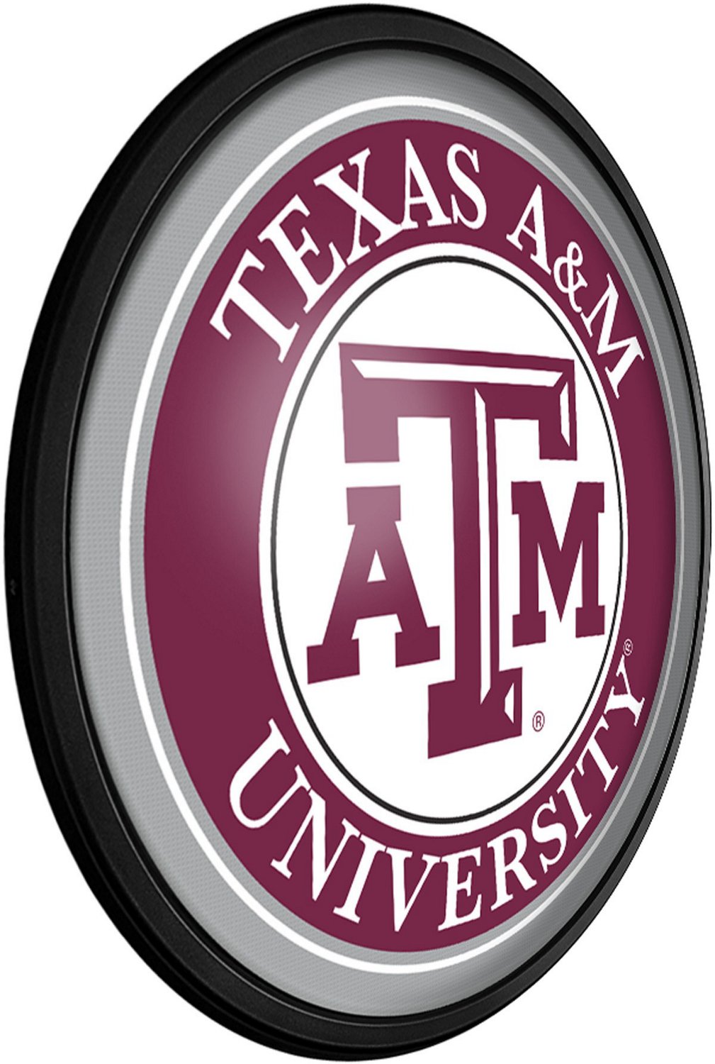 The Fan-Brand Texas A&M University Round Slimline Lighted Wall Sign - view number 2