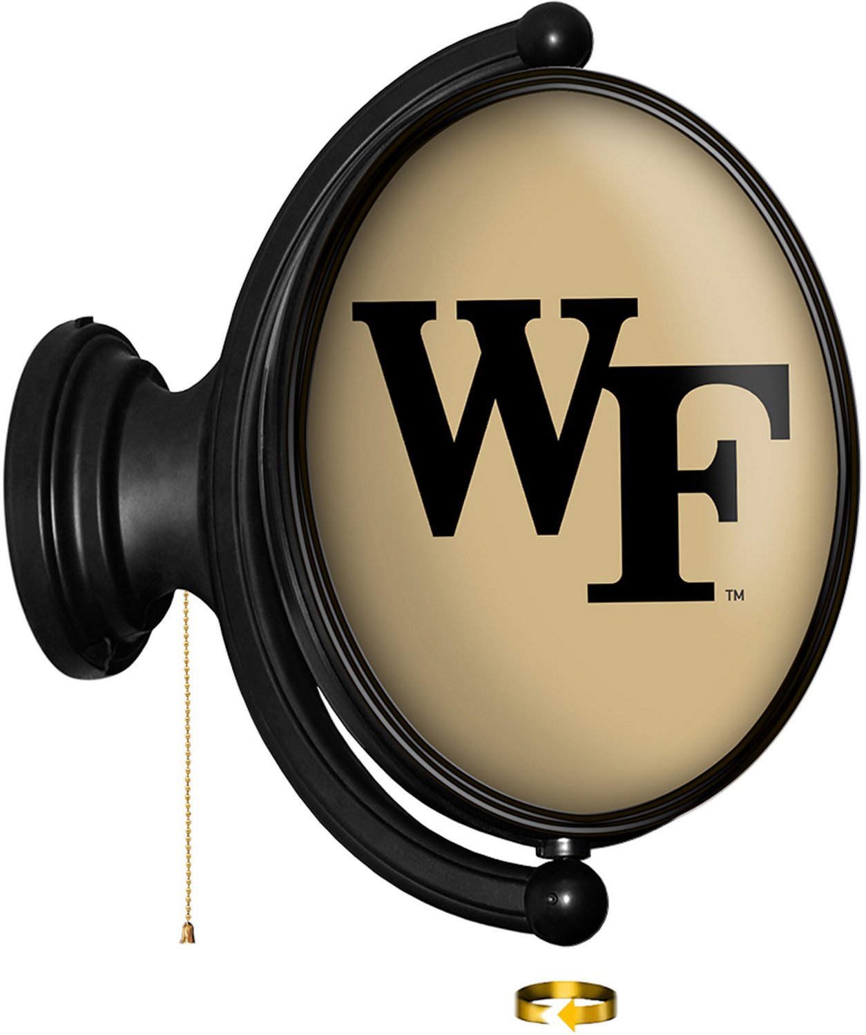 The Fan-Brand Wake Forest University Oval Rotating Lighted Sign