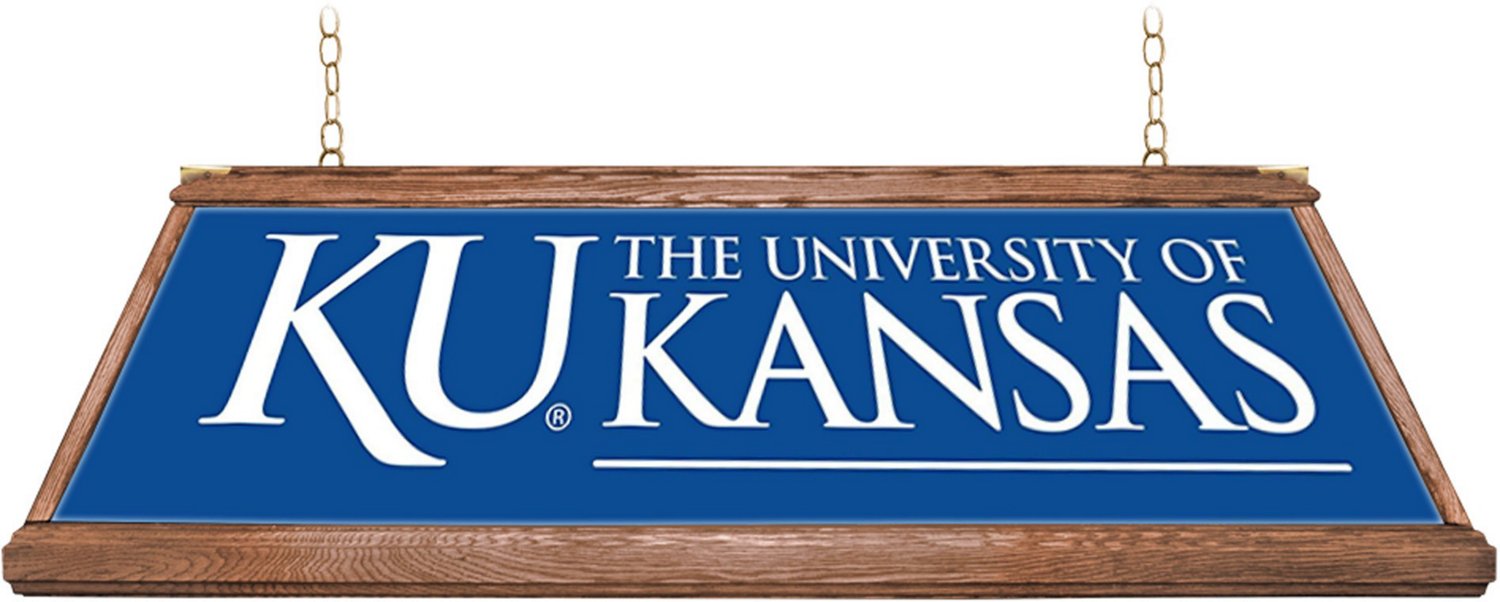 The Fan-Brand University of Kansas Premium Wood Pool Table Light - view number 2