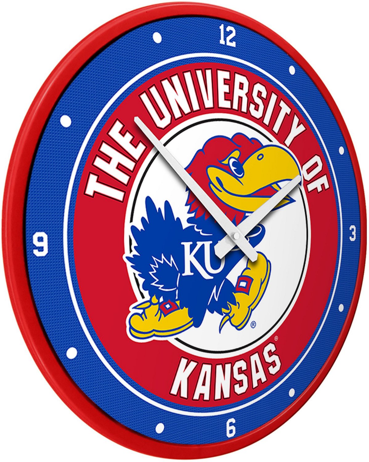 The Fan-Brand University of Kansas Modern Disc Clock - view number 2