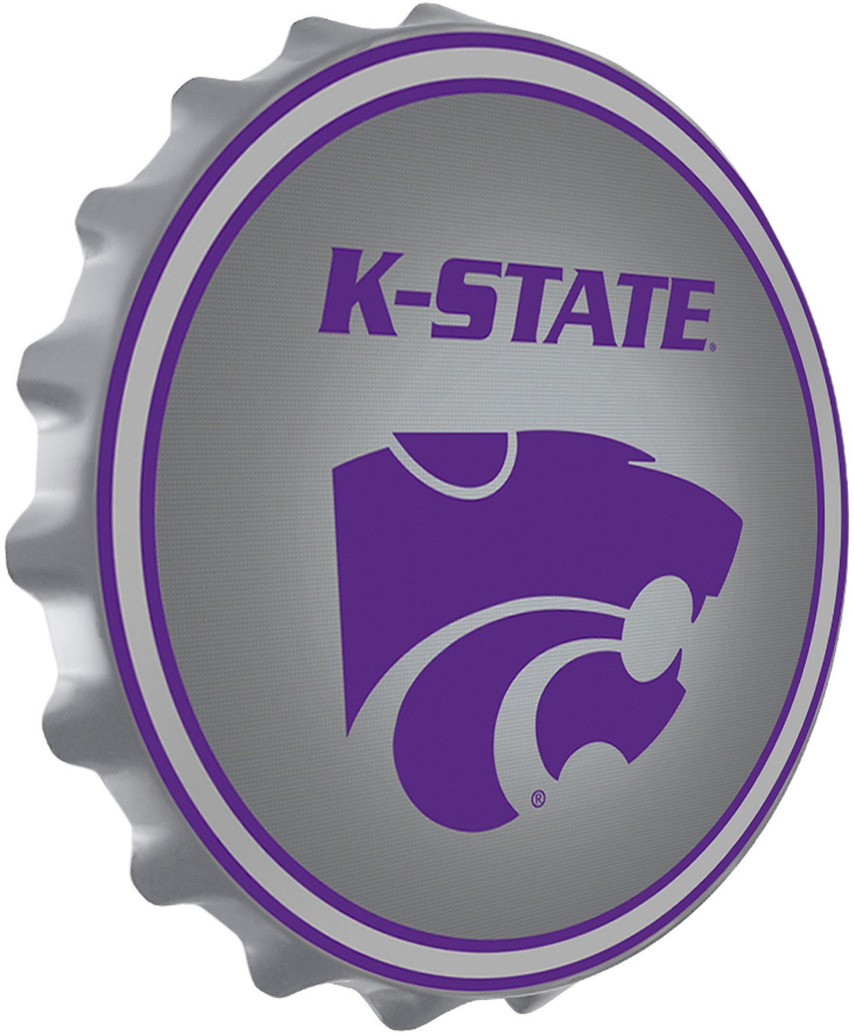 The Fan-Brand Kansas State University K-State Bottle Cap Sign - view number 2