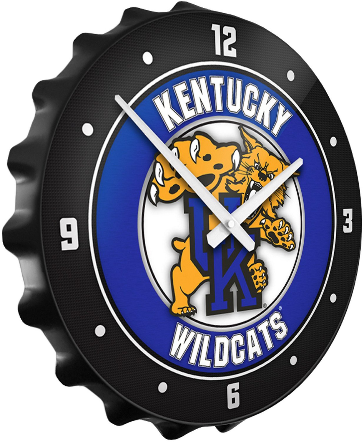 The Fan-Brand University of Kentucky Mascot Bottle Cap Clock - view number 2