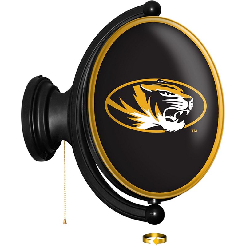 The FanBrand University of Missouri Oval Rotating Lighted Sign