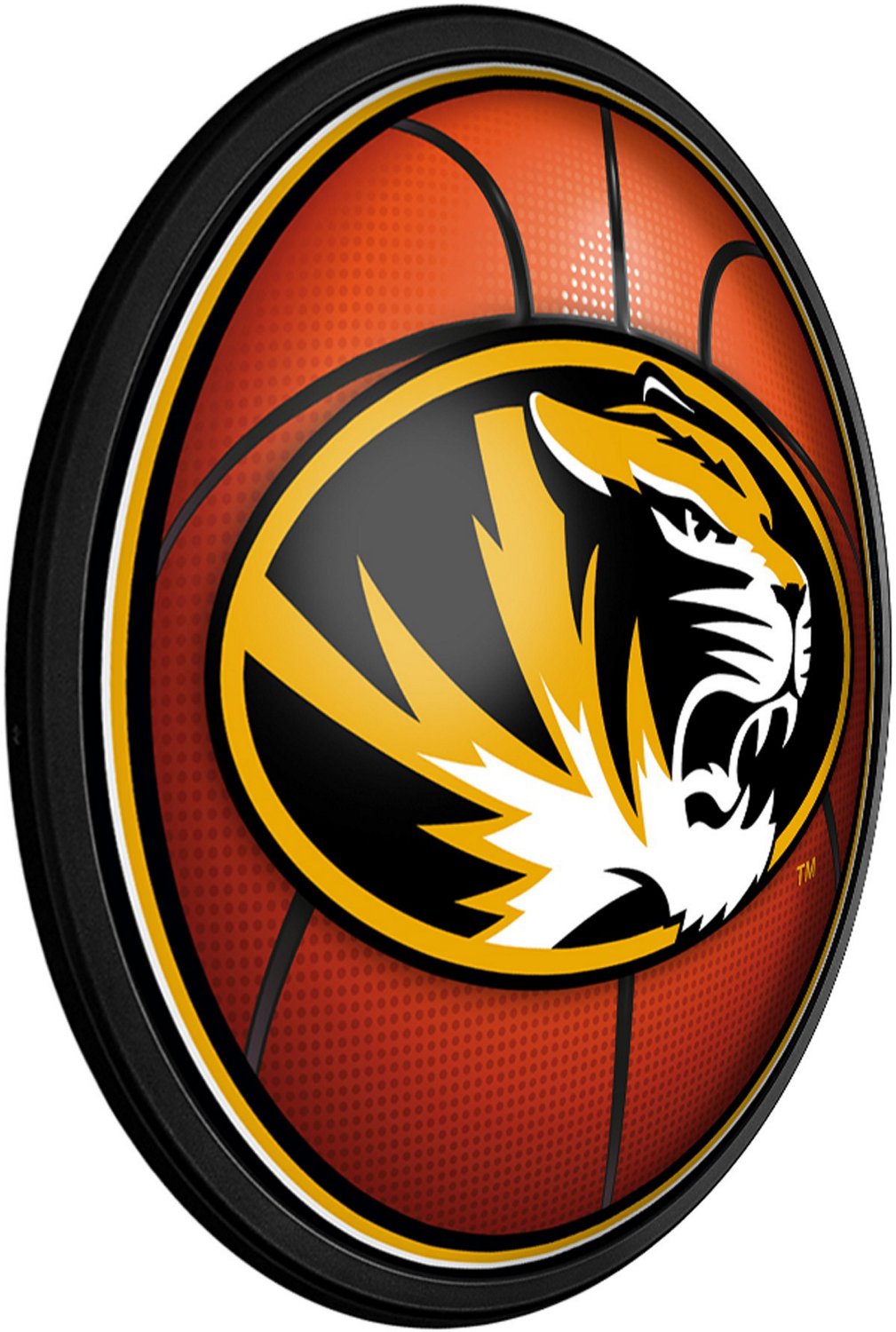 The Fan-Brand University of Missouri Basketball Round Slimline Lighted Wall Sign - view number 2