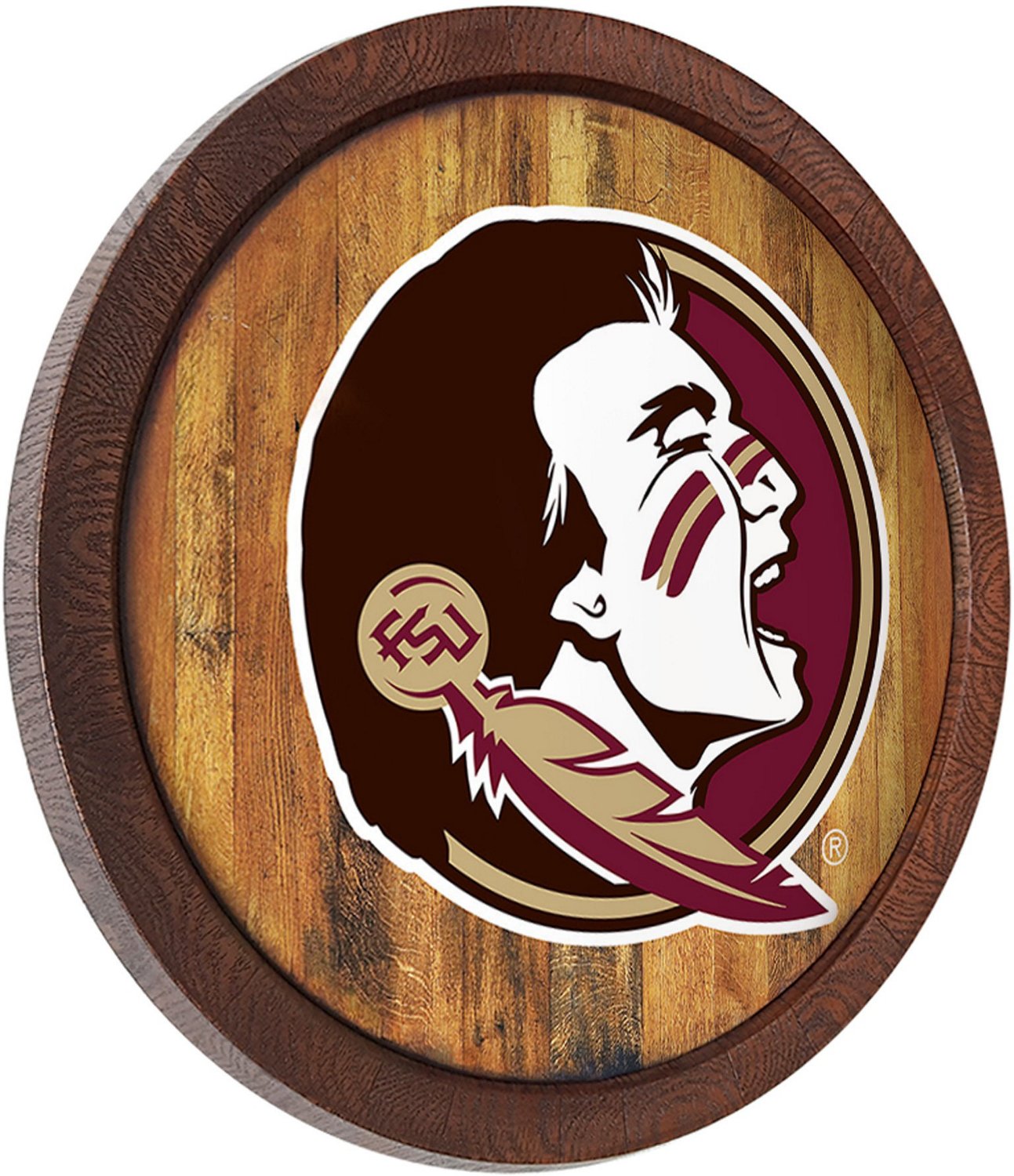 The Fan-Brand Florida State University Faux Barrel Top Sign  - view number 2