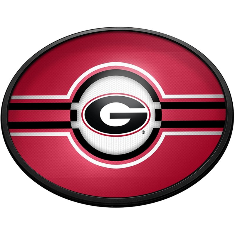 The Fan-Brand University of Georgia Oval Slimline Lighted Sign Red - NCAA Novelty at Academy Sports