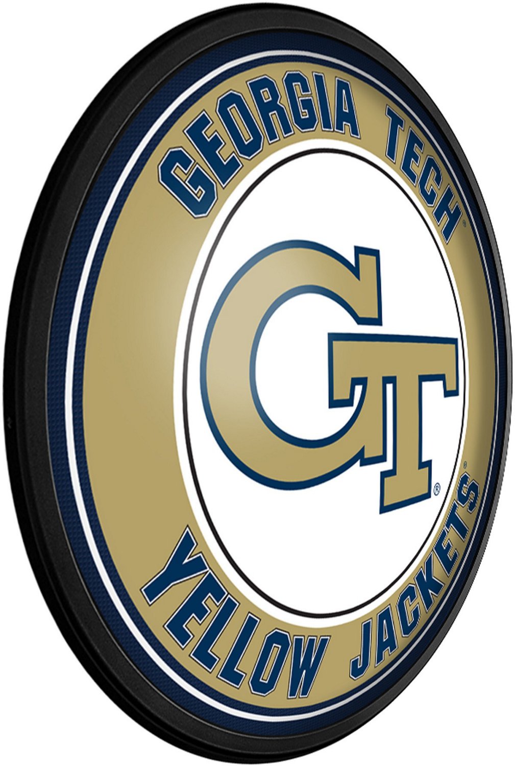 The Fan-Brand Georgia Tech Round Slimline Lighted Sign - view number 2