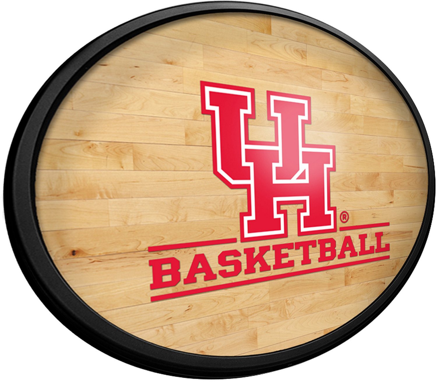The Fan-Brand University of Houston Hardwood Oval Slimline Lighted Sign ...
