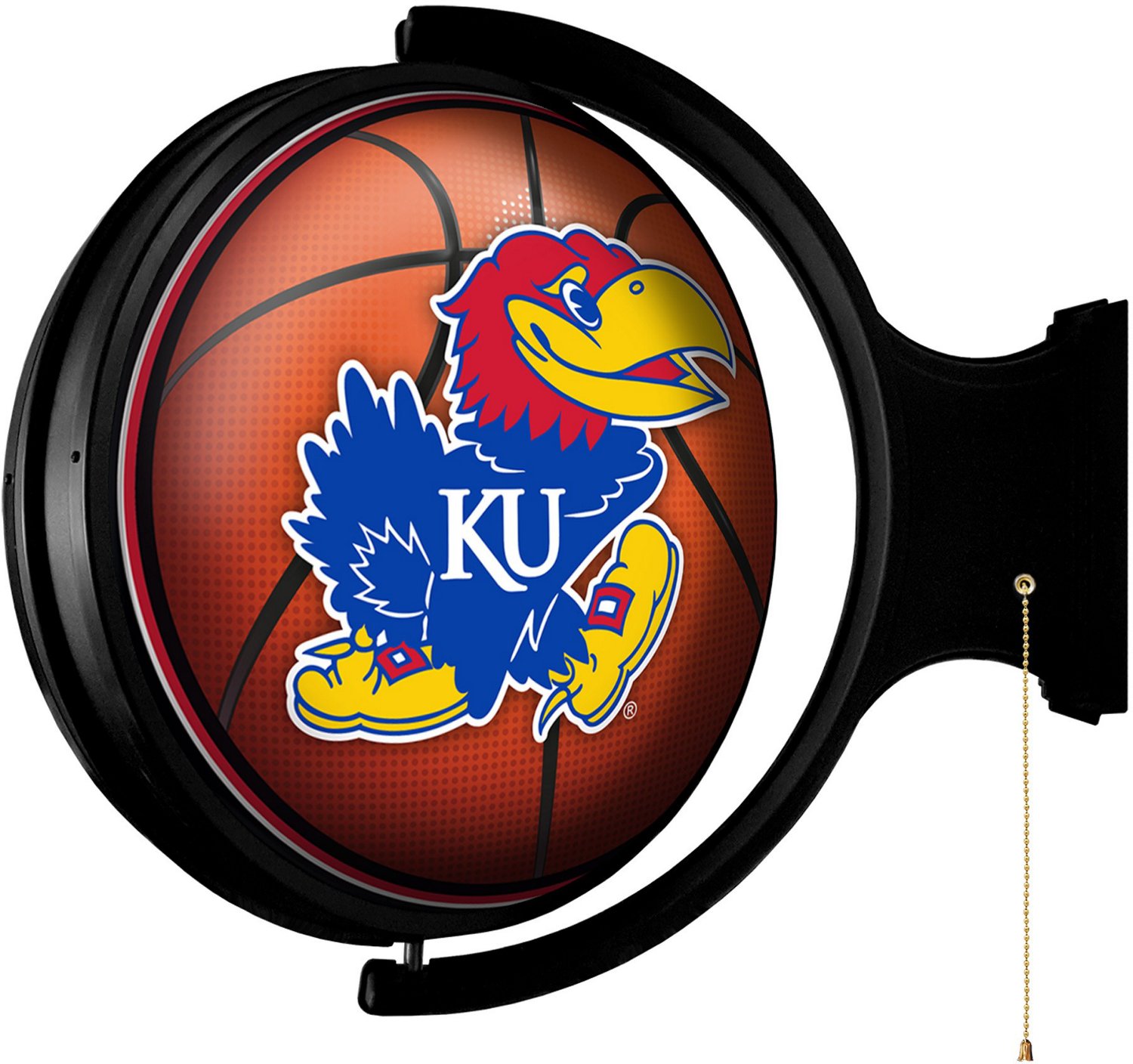 The Fan-Brand University of Kansas Rotating Lighted Wall Sign  - view number 2