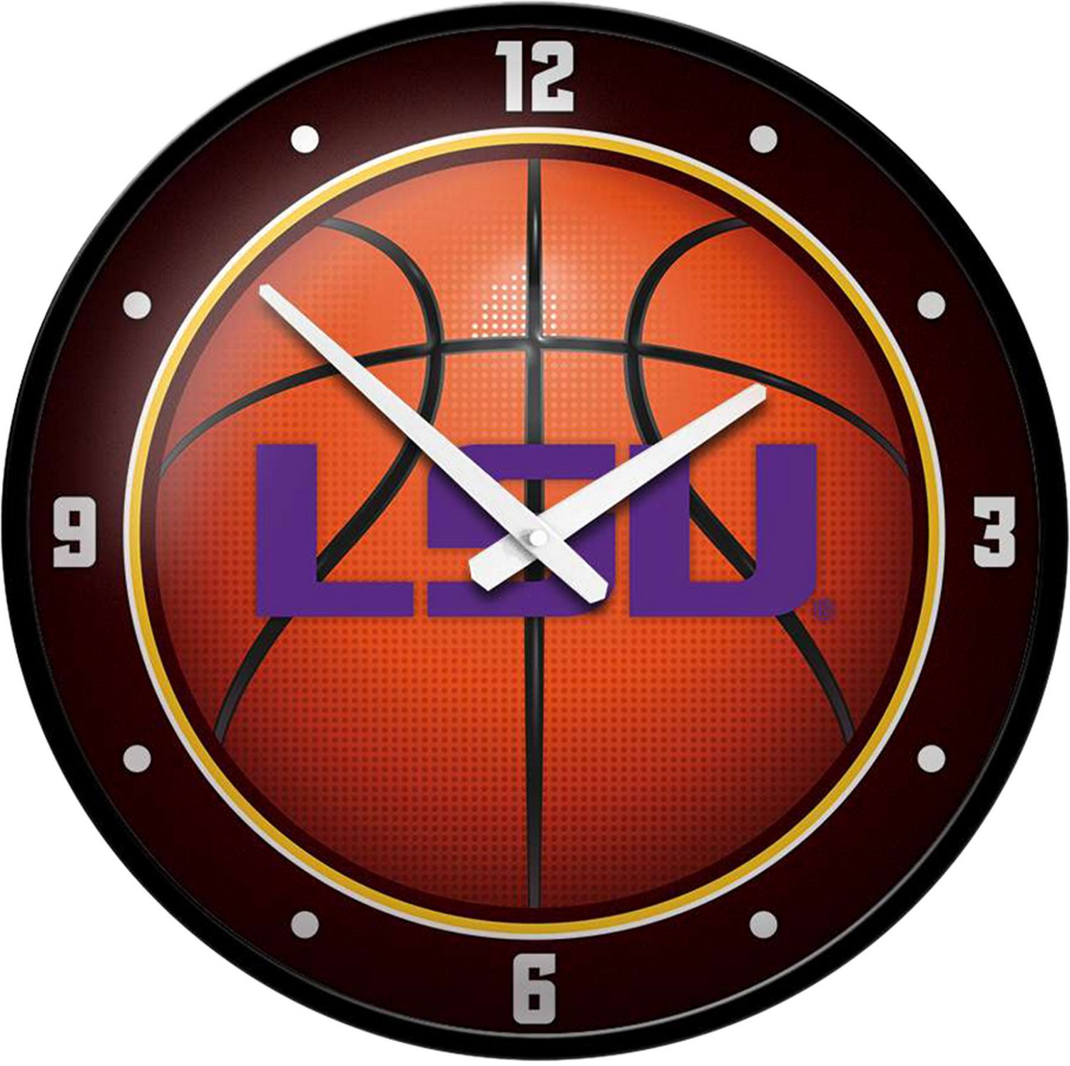 The Fan-Brand Louisiana State University Basketball Modern Disc Clock  - view number 1