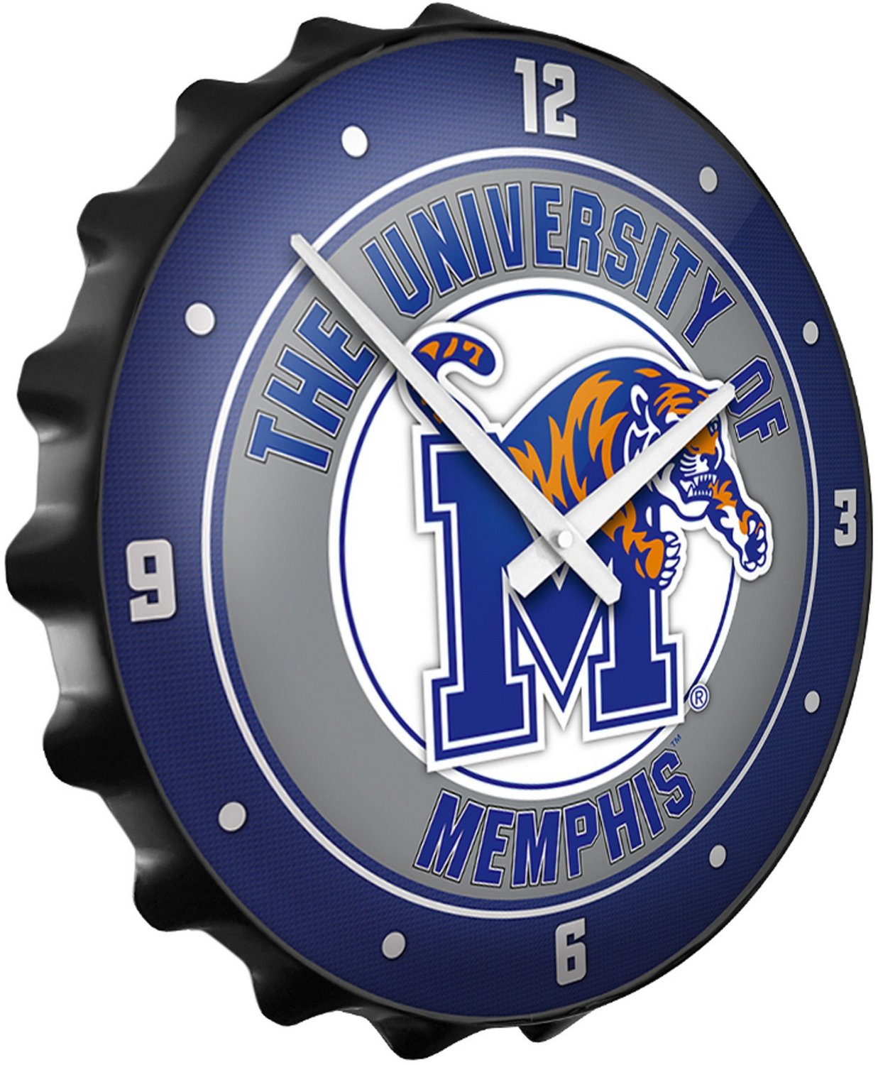 The Fan-Brand University of Memphis Bottle Cap Clock - view number 2
