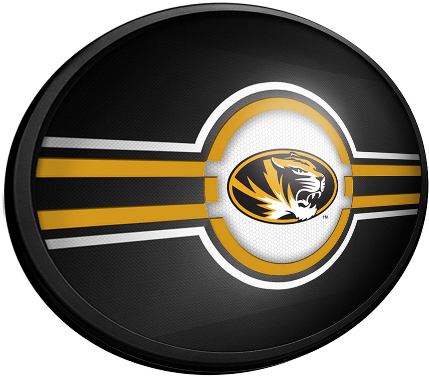 The Fan-Brand University of Missouri Black Oval Slimline Lighted Wall Sign - view number 2