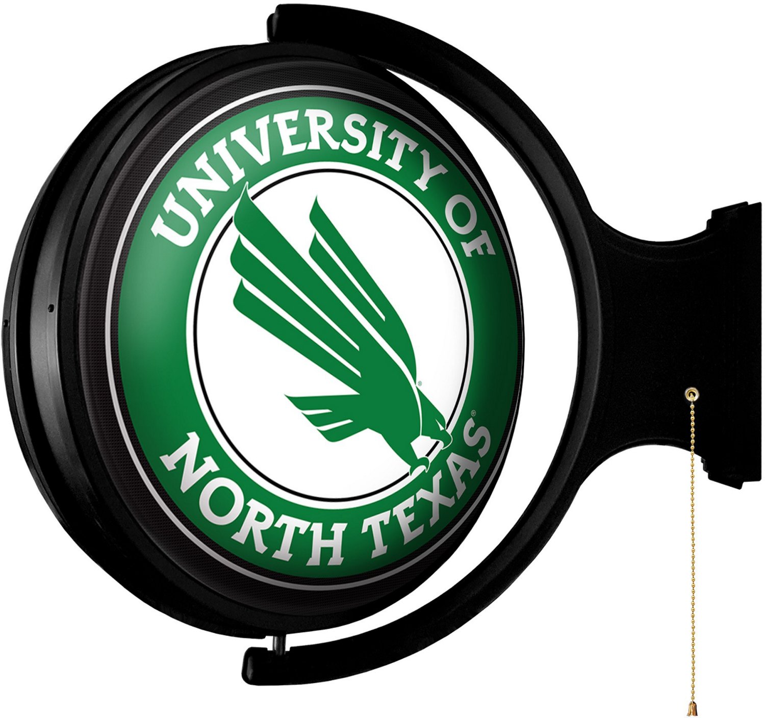 The Fan-Brand University of North Texas Original Round Rotating Lighted Sign  - view number 2
