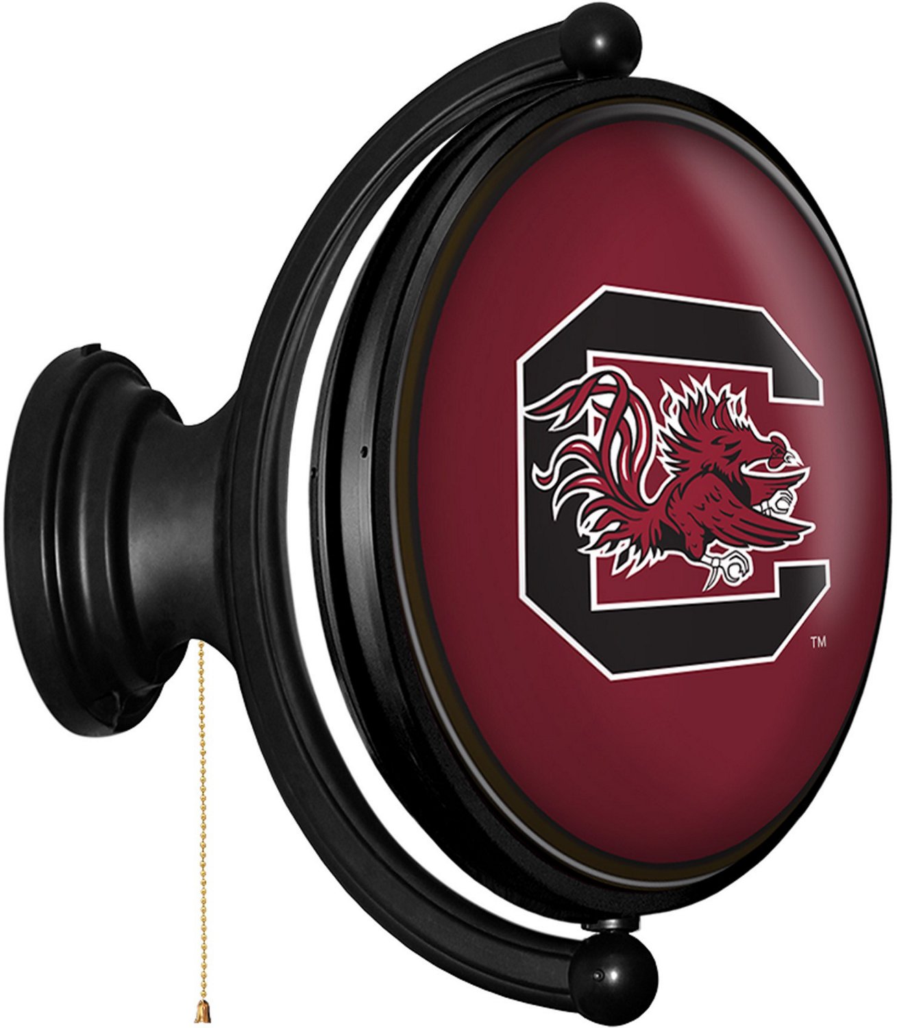 The Fan-Brand University of South Carolina Garnet Original Oval Rotating Lighted Sign  - view number 2