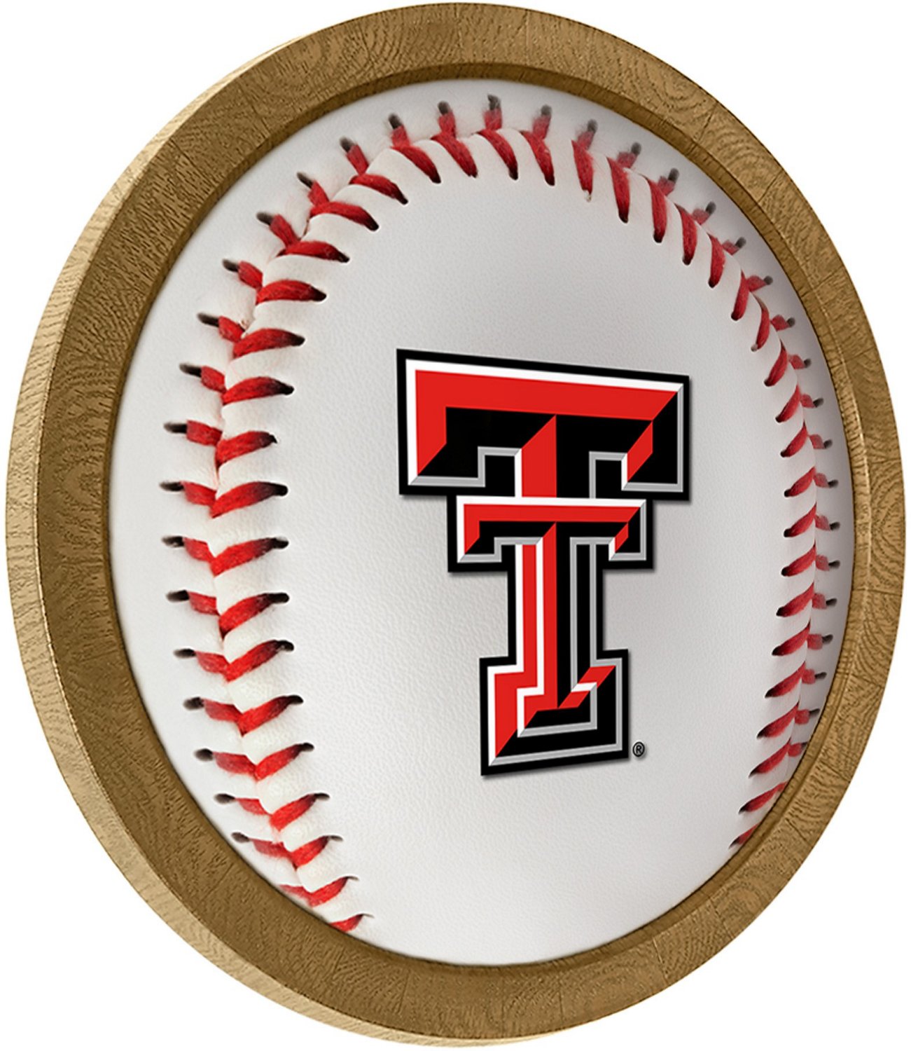 The Fan-Brand Texas Tech University Baseball Faux Barrel Frame Sign - view number 2
