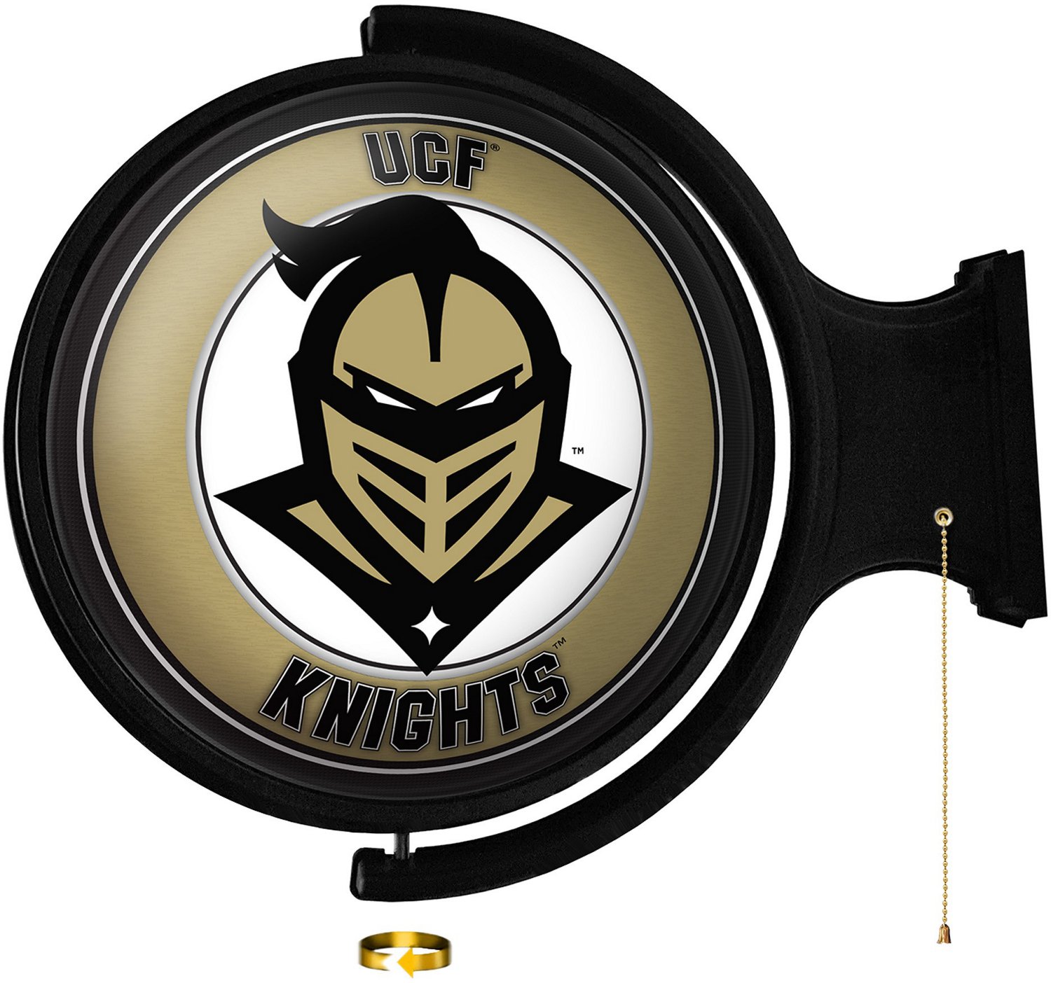 The Fan-Brand University of Central Florida Original Round Rotating Lighted Sign                                                 - view number 1
