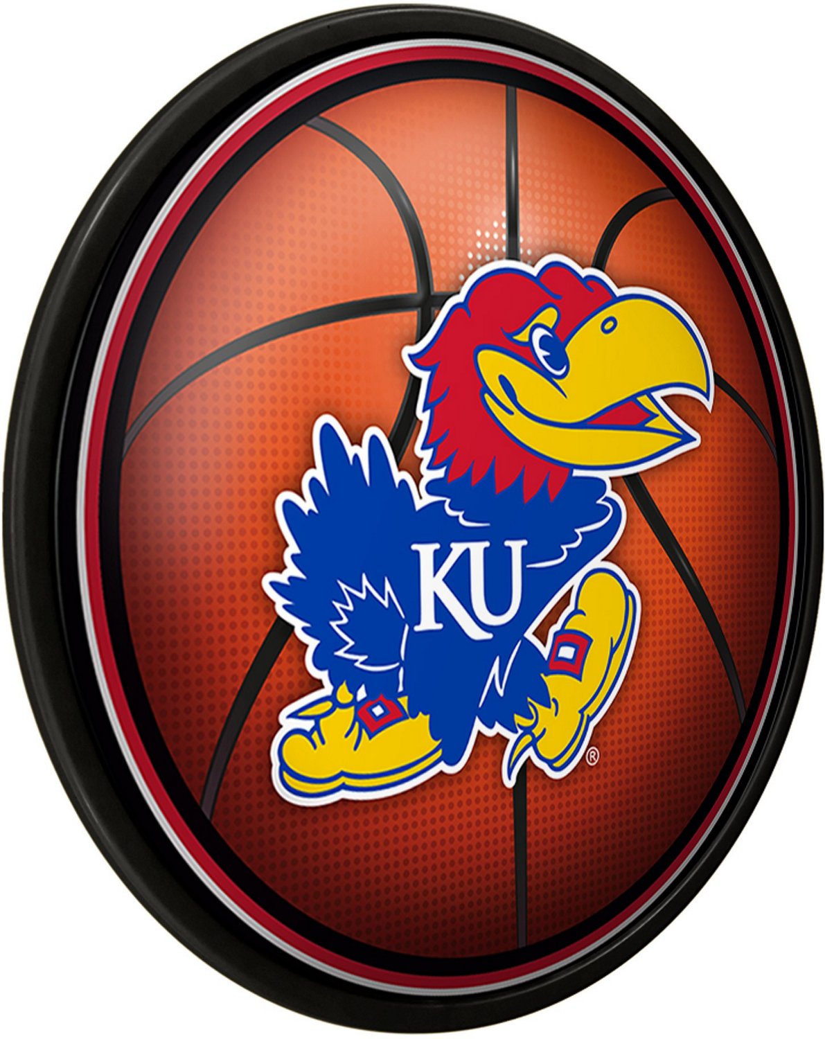 The Fan-Brand University of Kansas Basketball Modern Disc Sign                                                                   - view number 2