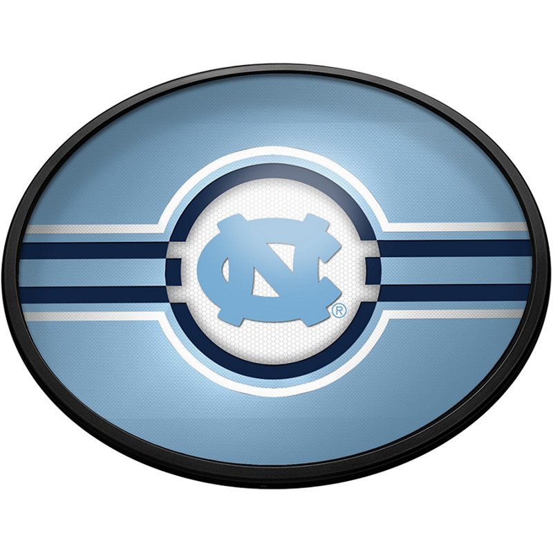 The Fan-Brand University of North Carolina Oval Slimline Lighted Wall Sign - NCAA Novelty at Academy Sports