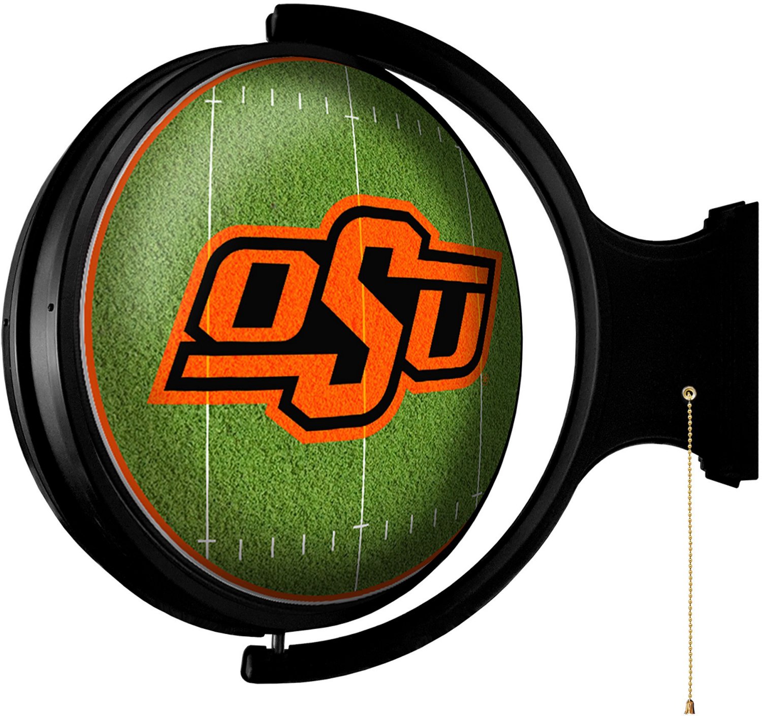 The Fan-Brand Oklahoma State University On the 50 Rotating Lighted Sign  - view number 2
