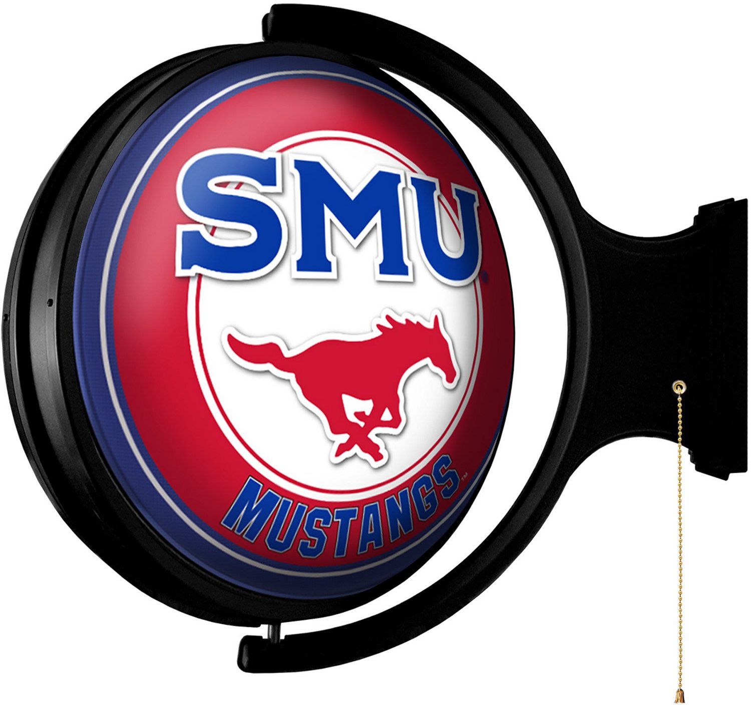 The Fan-Brand Southern Methodist University Original Round Rotating Lighted Sign  - view number 2