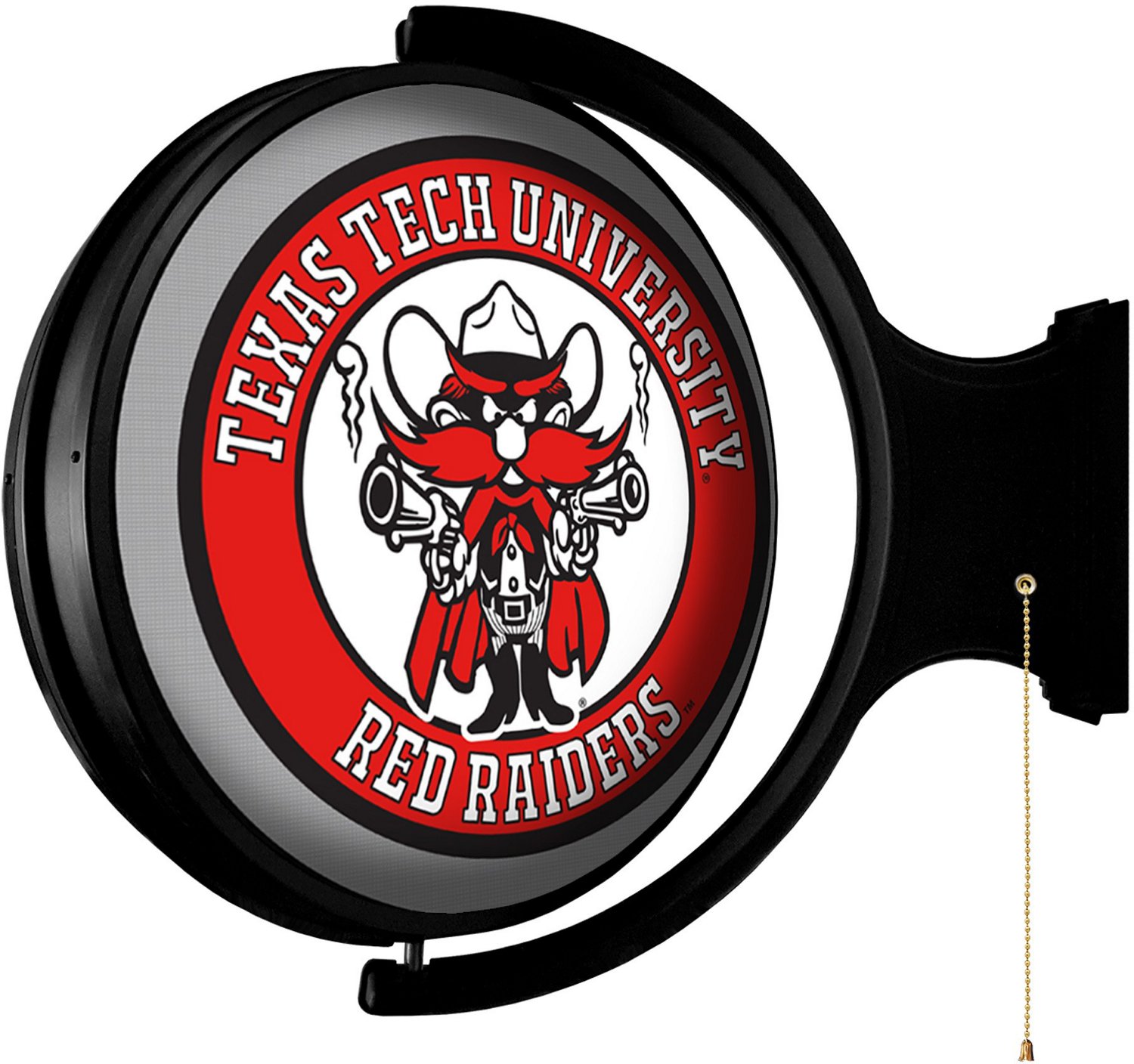 The Fan-Brand Texas Tech University Raider Original Round Rotating Lighted Sign  - view number 2