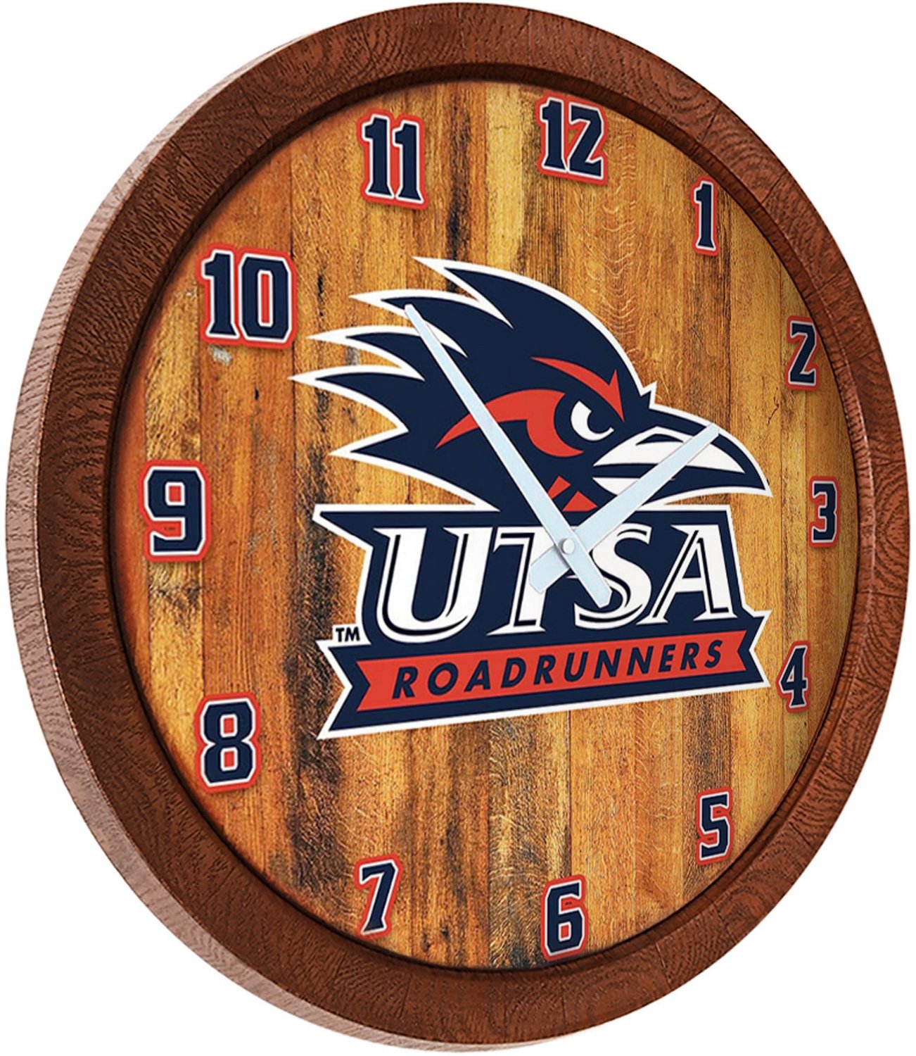 The Fan-Brand University of Texas at San Antonio Faux Barrel Top Clock - view number 2