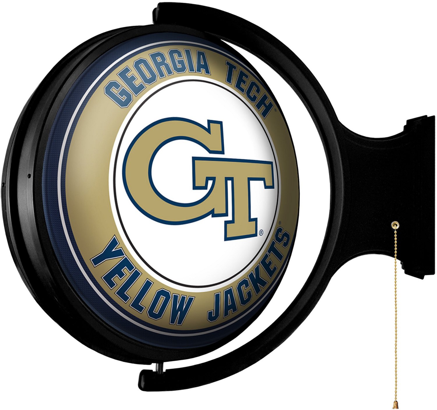 The Fan-Brand Georgia Tech Round Rotating Lighted Sign  - view number 2