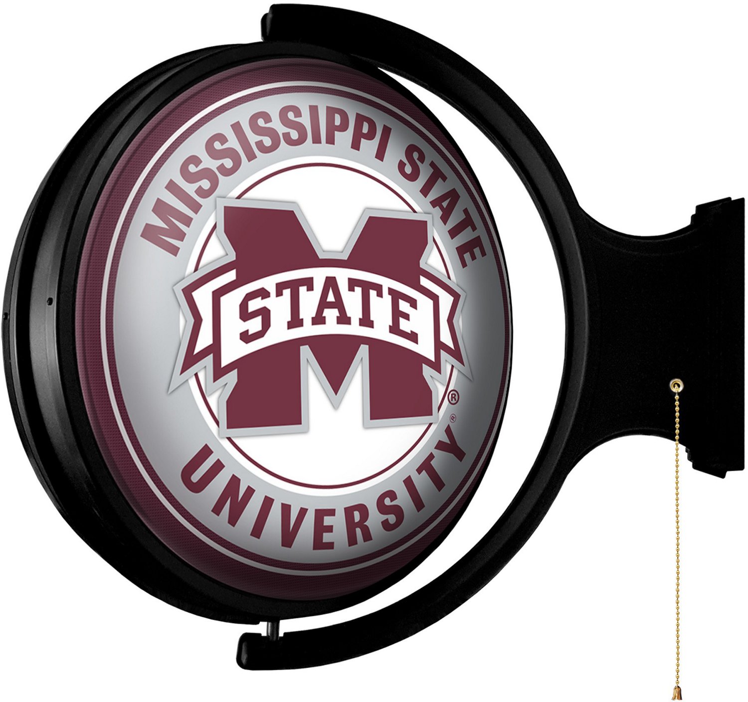 The Fan-Brand Mississippi State University Round Rotating Lighted Sign  - view number 2