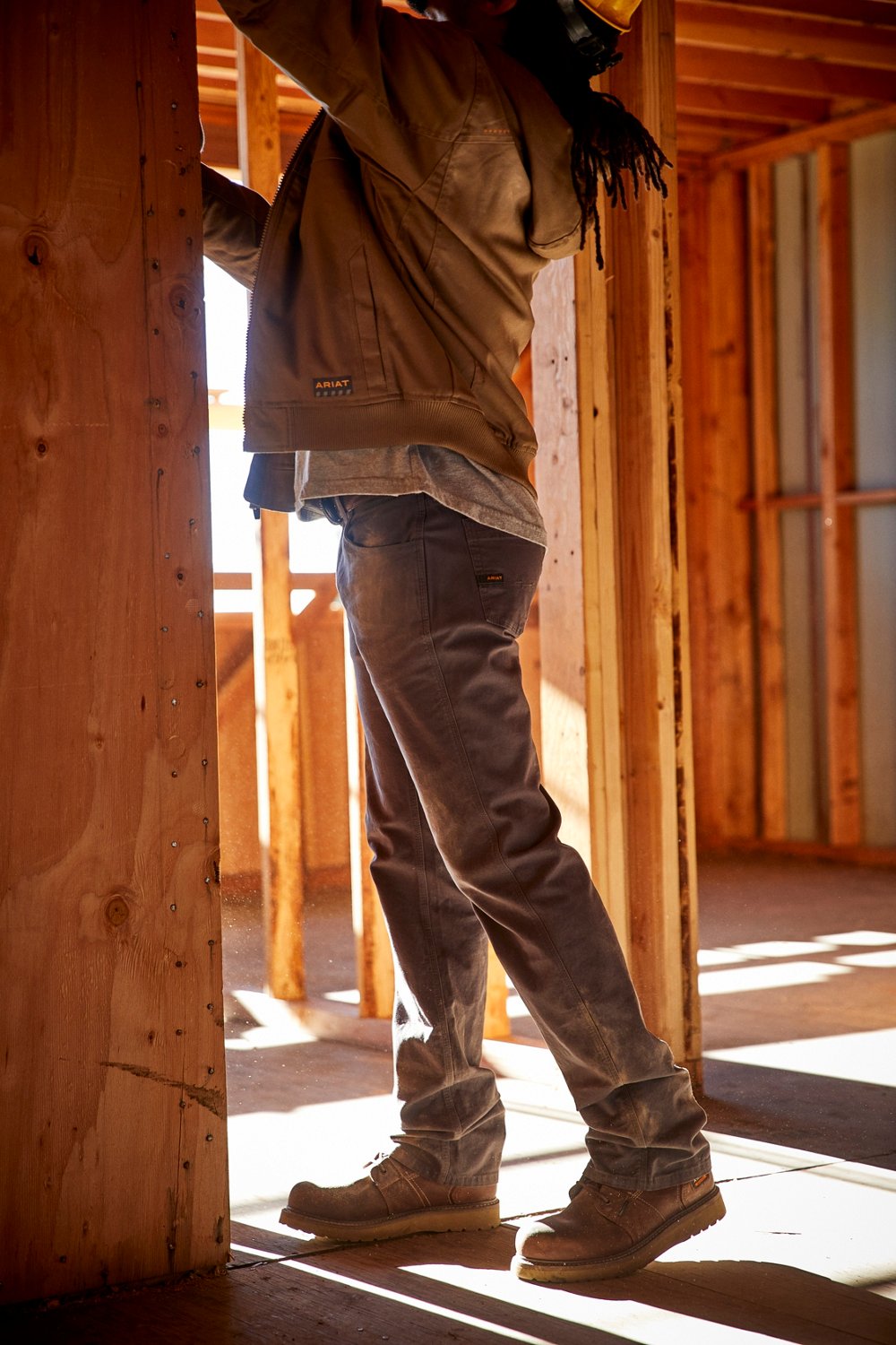 Ariat Men's Rebar M7 Slim DuraStretch Made Tough Straight Pants                                                                  - view number 4