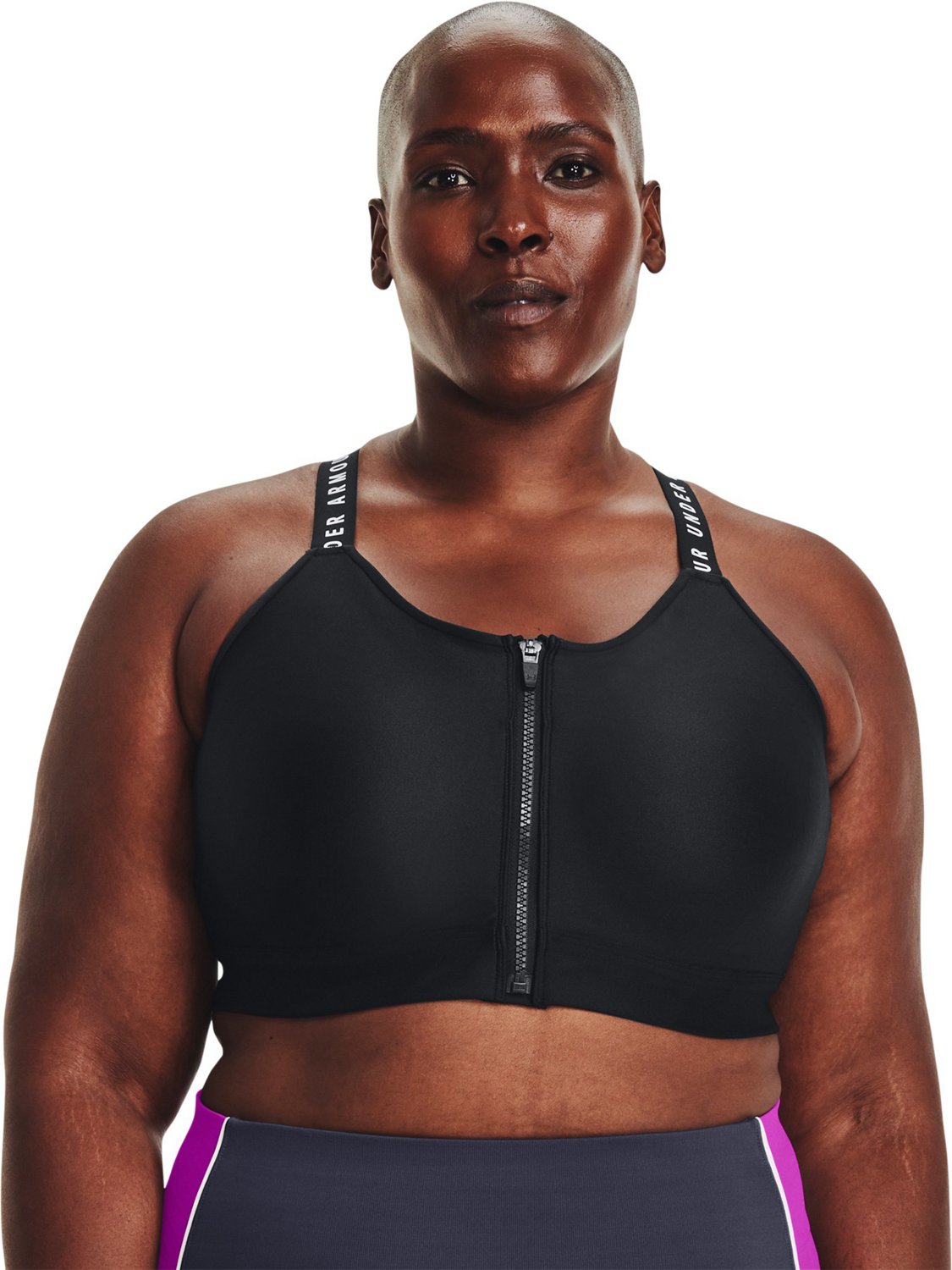 Under Armour Women's UA Infinity High Zip Plus Size Sports Bra