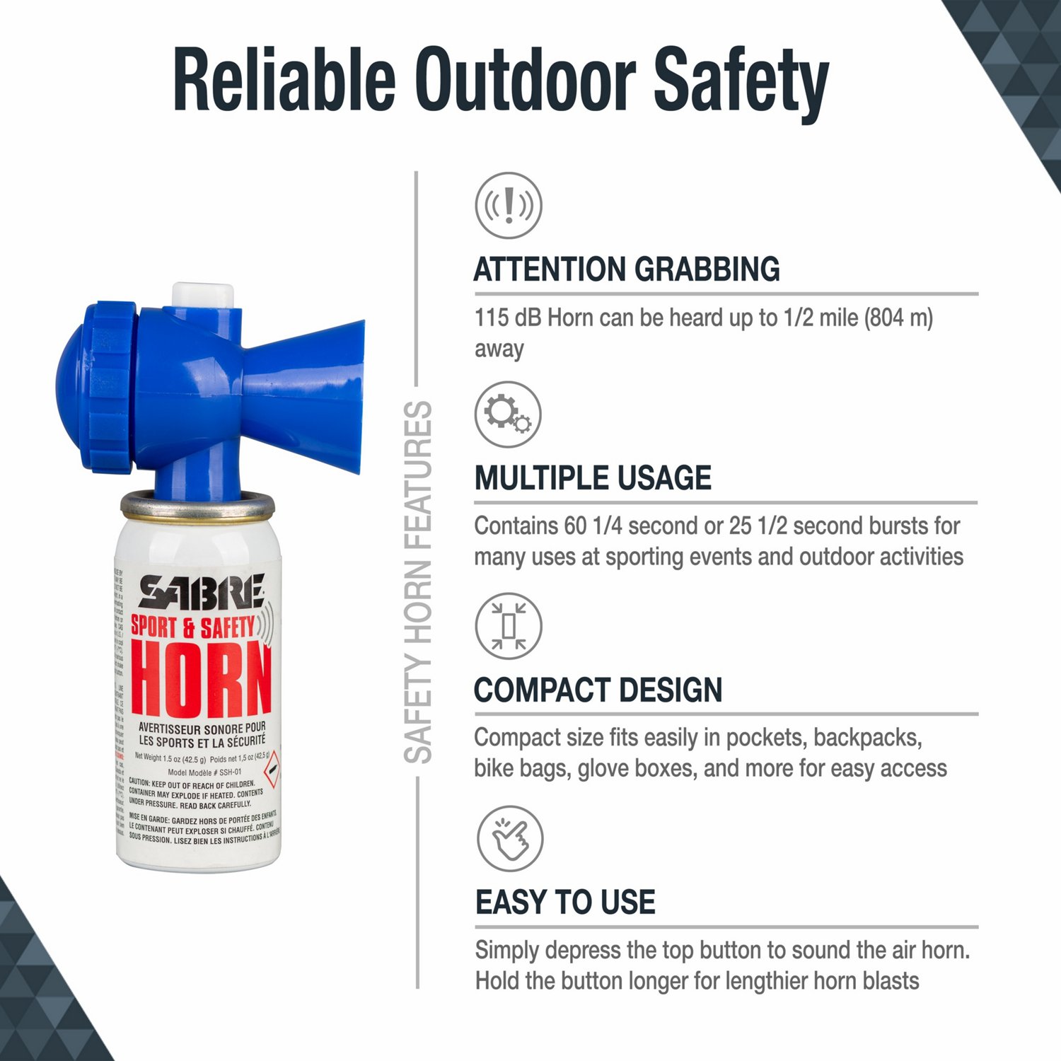 SABRE Sport And Safety Horn                                                                                                      - view number 2