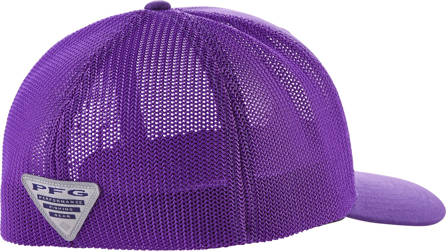 Columbia Sportswear Men’s Louisiana State University Collegiate PFG Hooks Mesh Ball Cap - view number 2