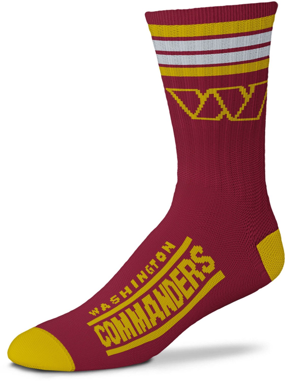 For Bare Feet Washington Commanders 4Stripe Deuce Knee High Sock Academy