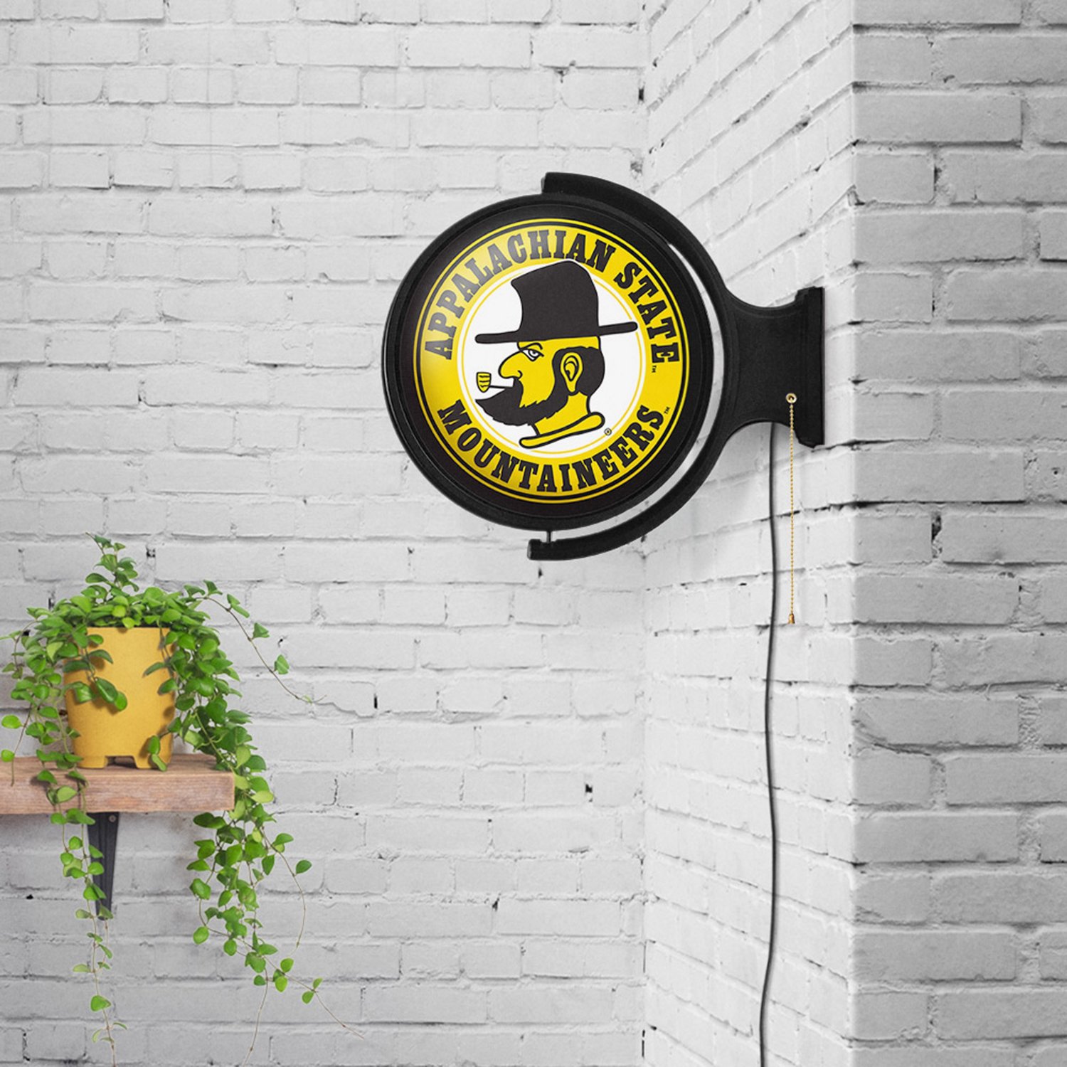 The Fan-Brand Appalachian State University Yosef Round Rotating Lighted Sign  - view number 4