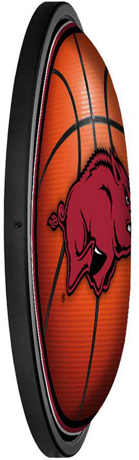 The Fan-Brand University of Arkansas Basketball Round Slimline Lighted Sign - view number 3