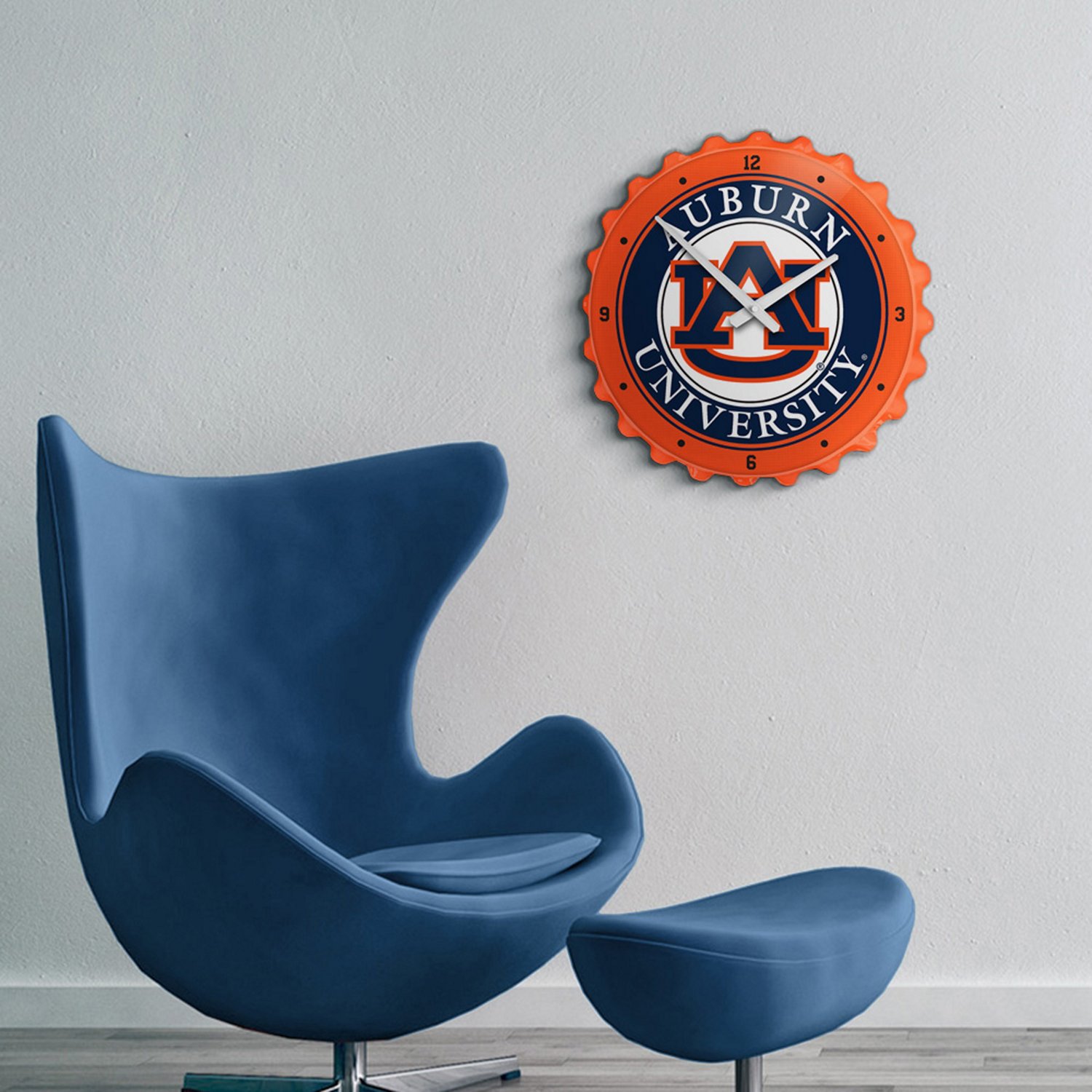 The Fan-Brand University of Auburn Bottle Cap Clock  - view number 3