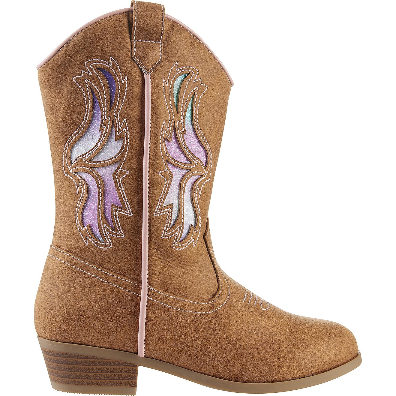 Magellan Outdoors Girls’ Glitter Western Boots                                                                                 - view number 1