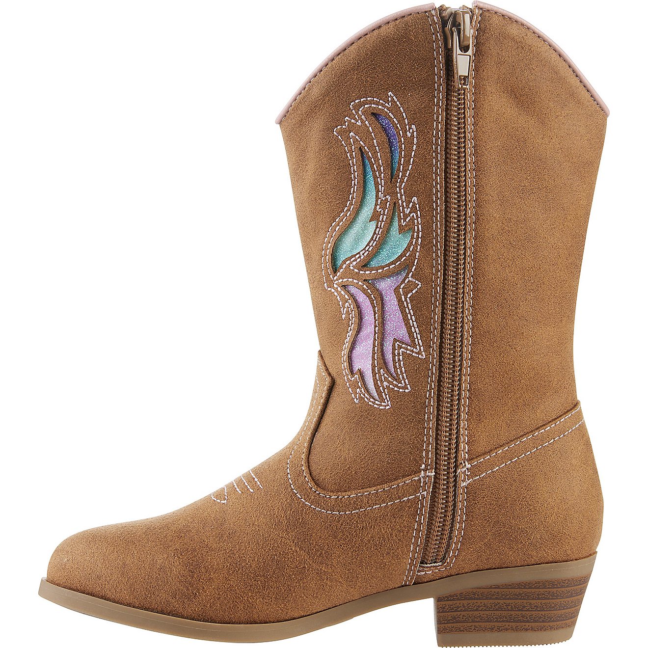 Magellan Outdoors Girls’ Glitter Western Boots                                                                                 - view number 2