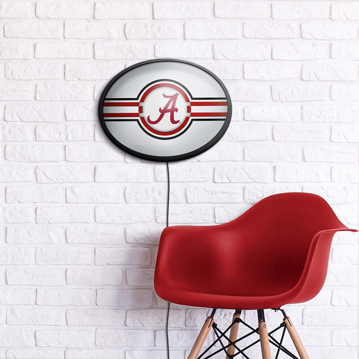 The Fan-Brand University of Alabama Oval Slimline Lighted Sign - view number 4
