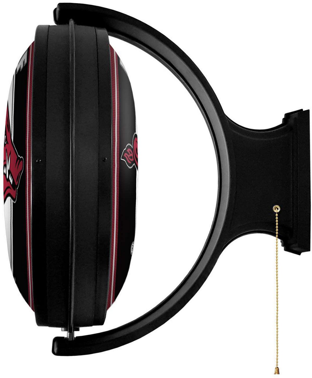 The Fan-Brand University of Arkansas Round Rotating Lighted Sign  - view number 3