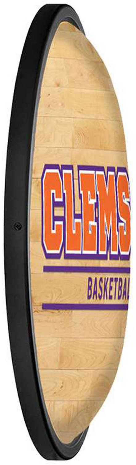 The Fan-Brand Clemson University Hardwood Oval Slimline Lighted Sign - view number 3