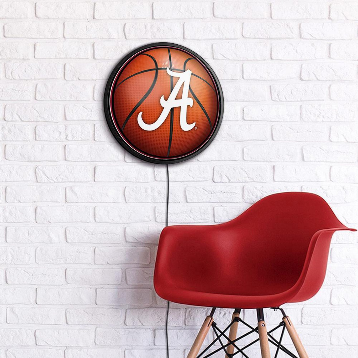 The Fan-Brand University of Alabama Basketball Round Slimline Lighted Sign - view number 4