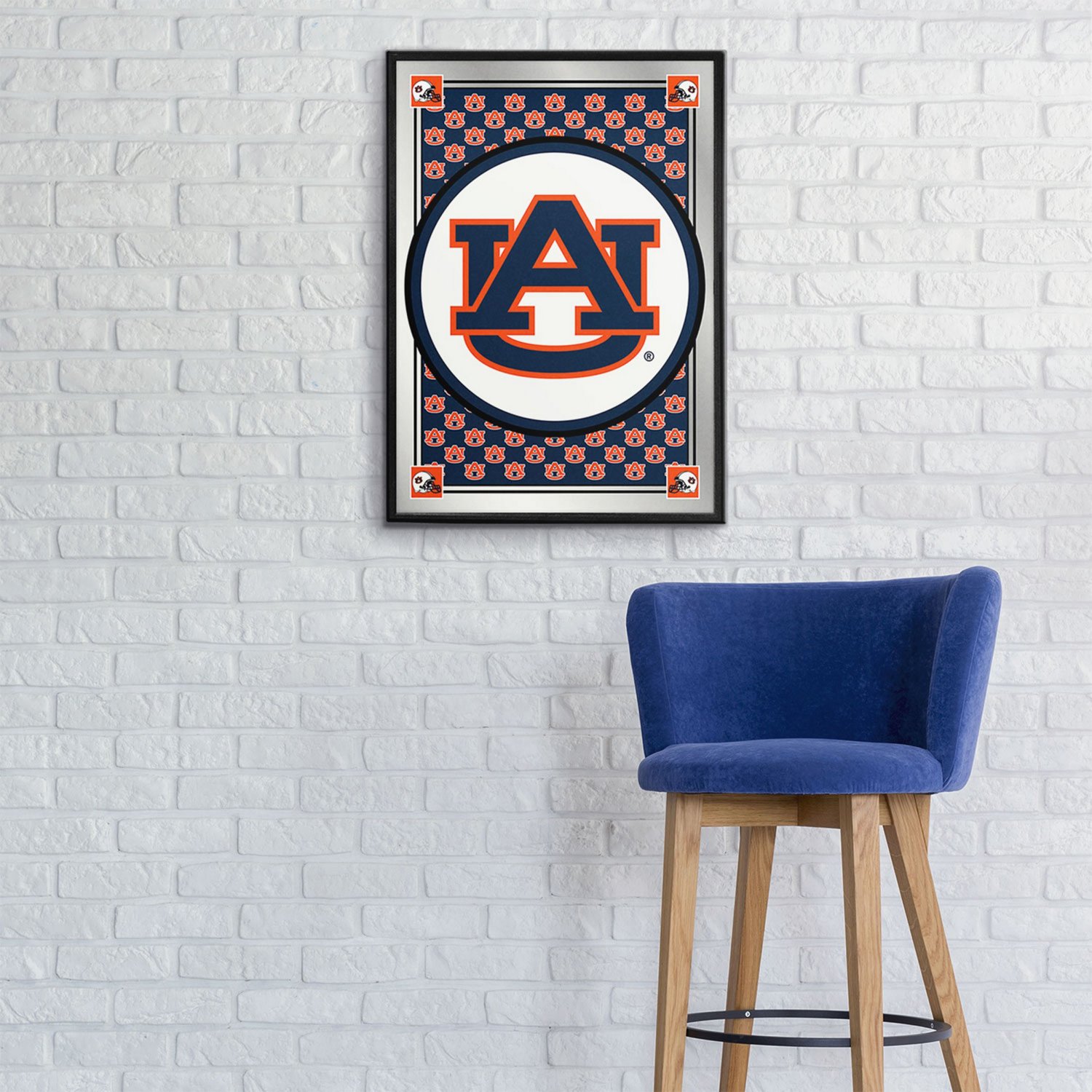 The Fan-Brand University of Auburn Team Spirit Framed Mirrored Wall Sign - view number 3