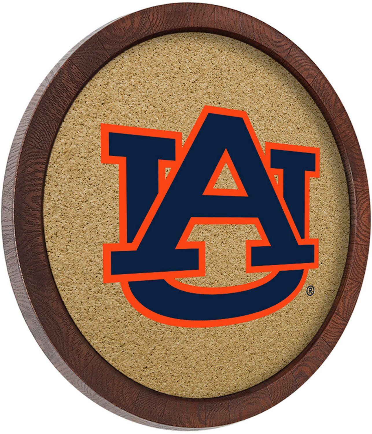 The Fan-Brand Auburn University “Faux” Barrel Framed Cork Board - view number 3