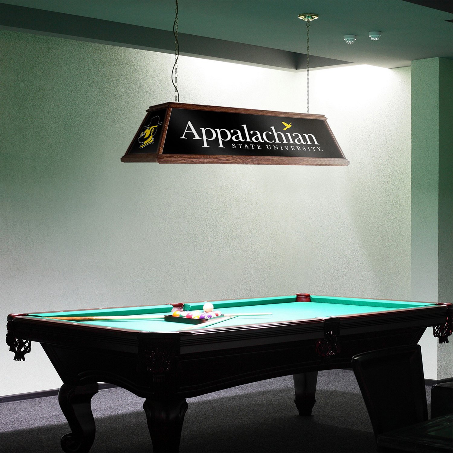 The Fan-Brand Appalachian State University Premium Wood Pool Table Light                                                         - view number 3
